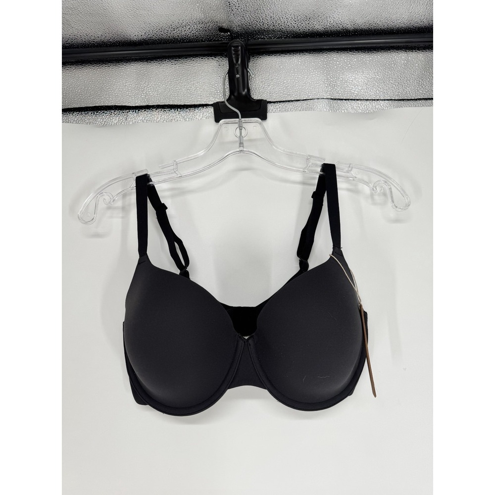 SKIMS Fits Everybody T Shirt Bra Womens Size 34DD Onyx Black Padded Underwired